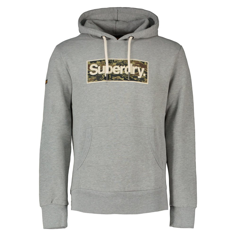 Superdry Core Logo Infill Kapuzenpullover 2XL Grey Marl günstig online kaufen