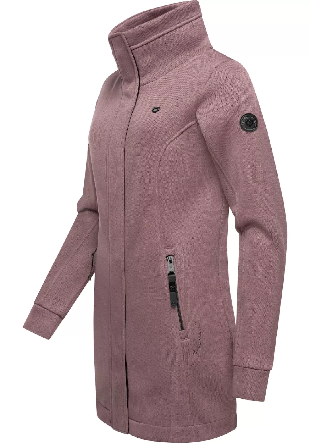 Ragwear Sweatjacke "Letrice Bonded", Elegante Zip-Jacke mit hohem Kragen in günstig online kaufen