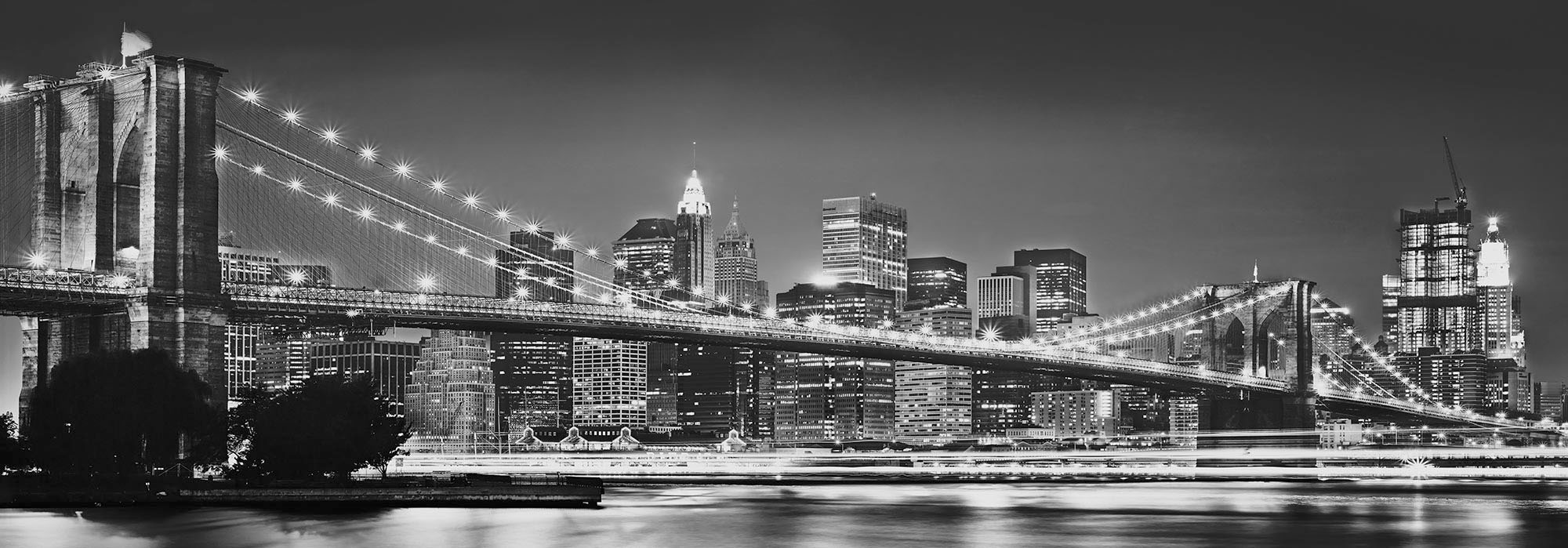 Komar Vliestapete »Digitaldruck Vlies - Brooklyn Bridge - Größe 400 x 140 c günstig online kaufen