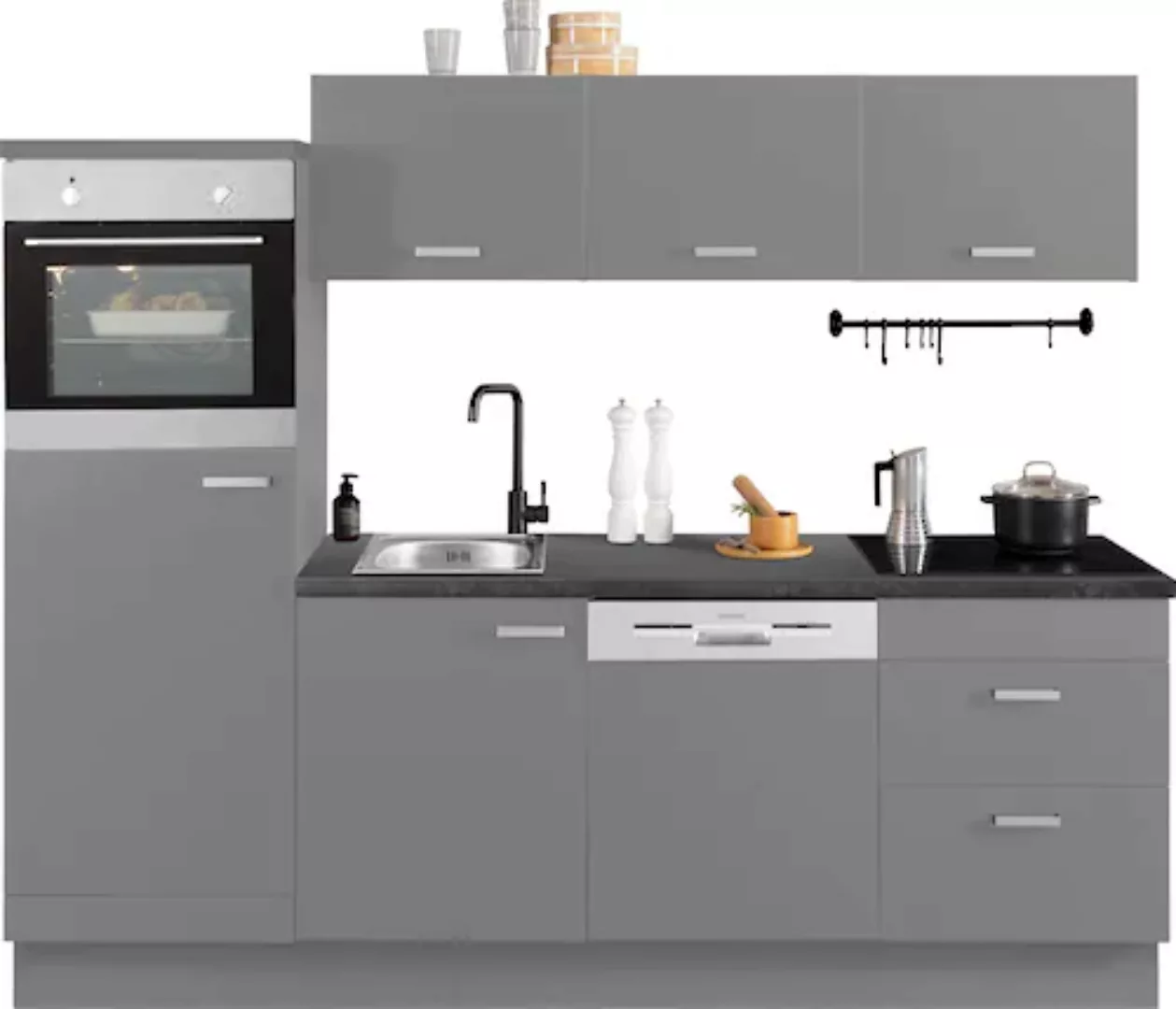 OPTIFIT Küchenzeile »Parma«, mit E-Geräten, Breite 240 cm günstig online kaufen