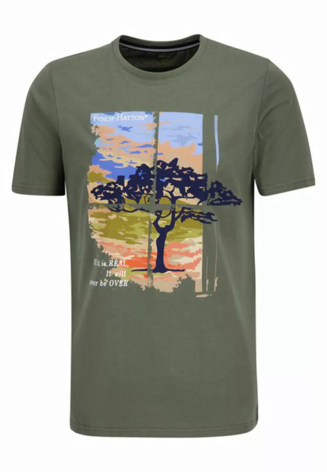 FYNCH-HATTON T-Shirt T-Shirt, Frontprint günstig online kaufen