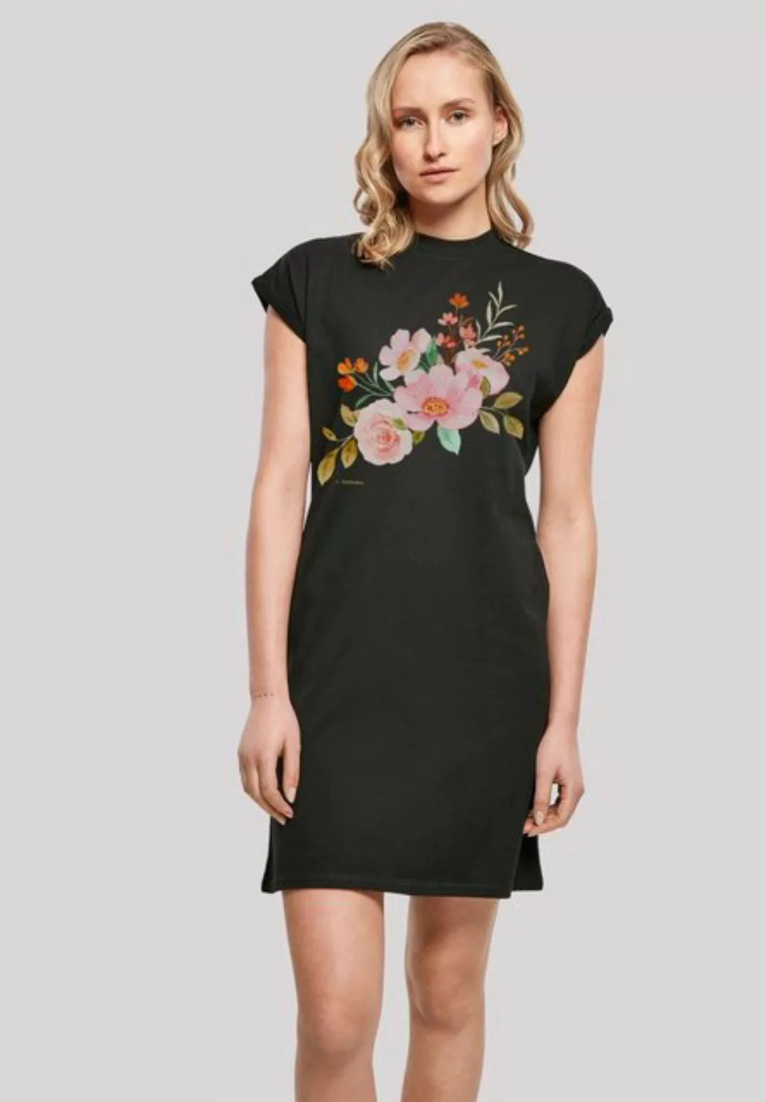 F4NT4STIC Shirtkleid Blumen Print günstig online kaufen