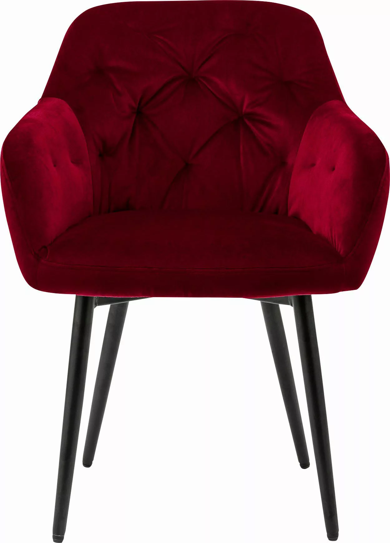 SalesFever Esszimmerstuhl, Samtvelours, Stilvoll mit eleganter Knopfheftung günstig online kaufen