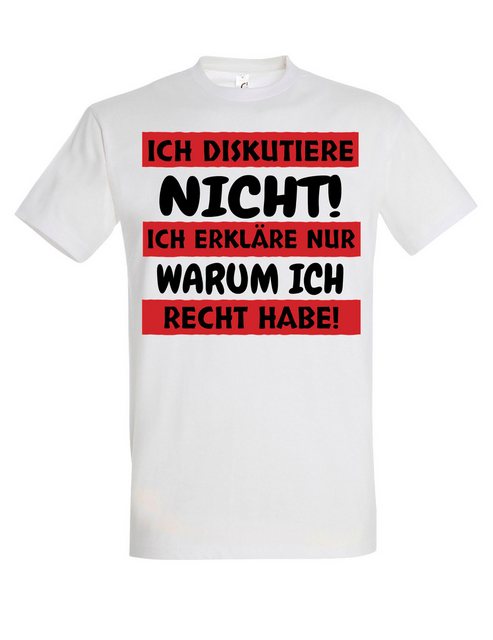 Youth Designz T-Shirt "Ich diskutiere nicht" Herren T-Shirt mit coolen Prin günstig online kaufen