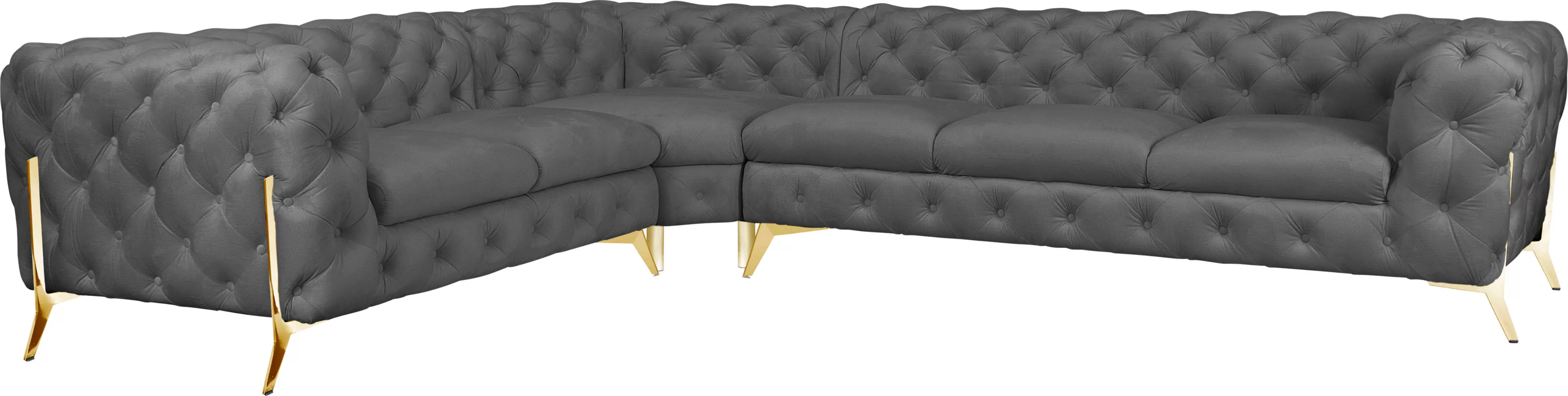 Leonique Chesterfield-Sofa "Amaury L-Form" günstig online kaufen