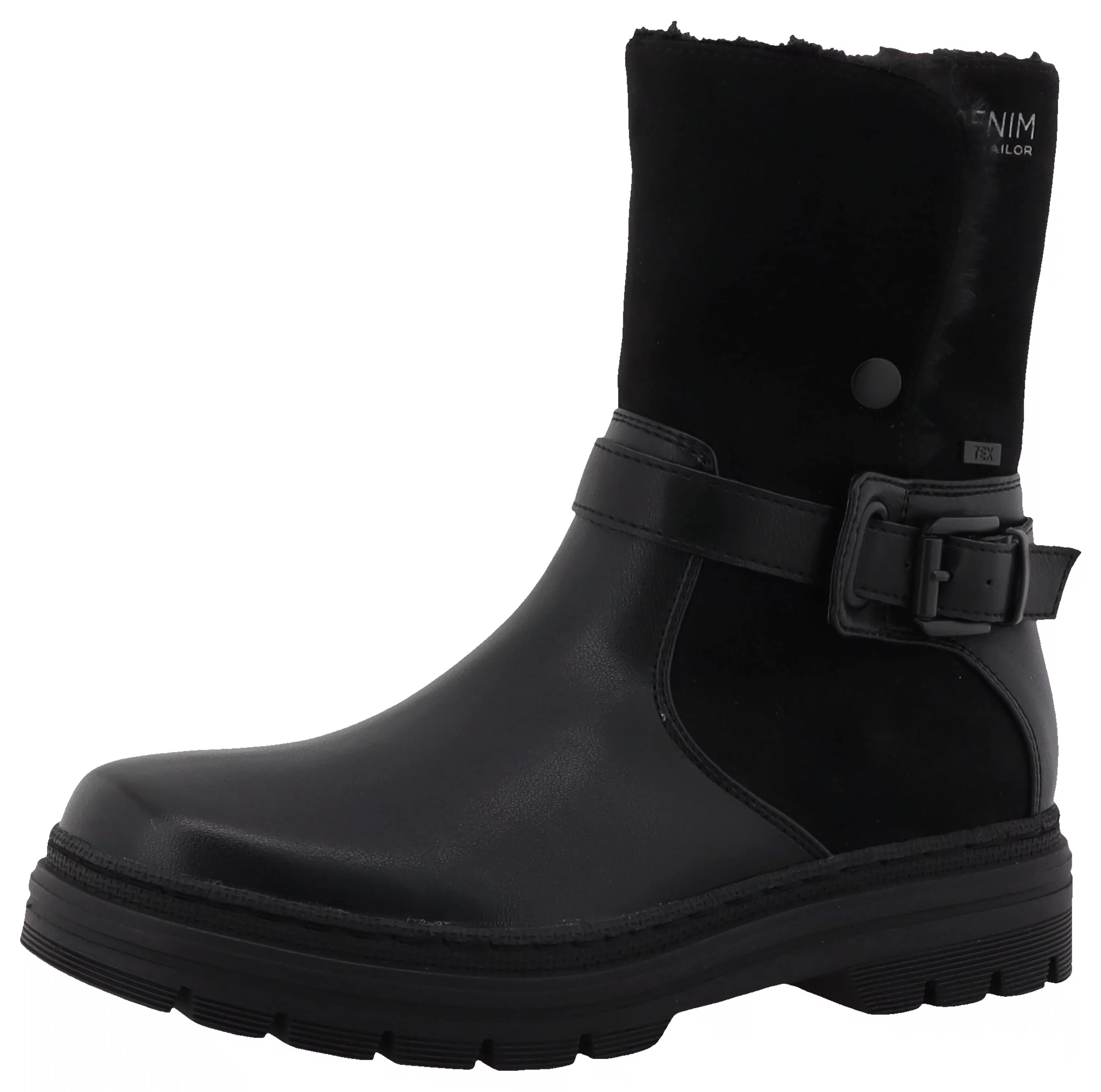 TOM TAILOR Winterstiefelette, Blockabsatz, Winterboots, Stiefelette mit Zie günstig online kaufen