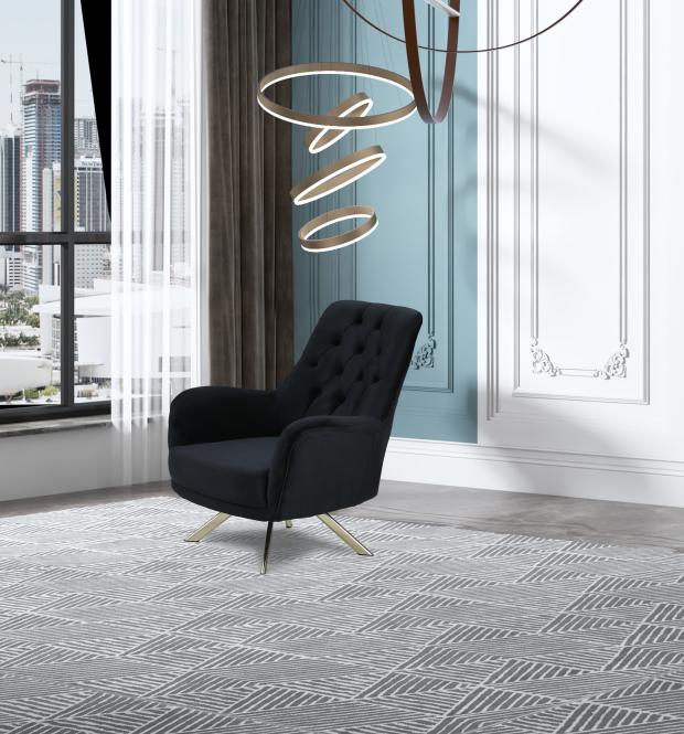 Sessel ca. 83x98x96 cm Schwarz günstig online kaufen