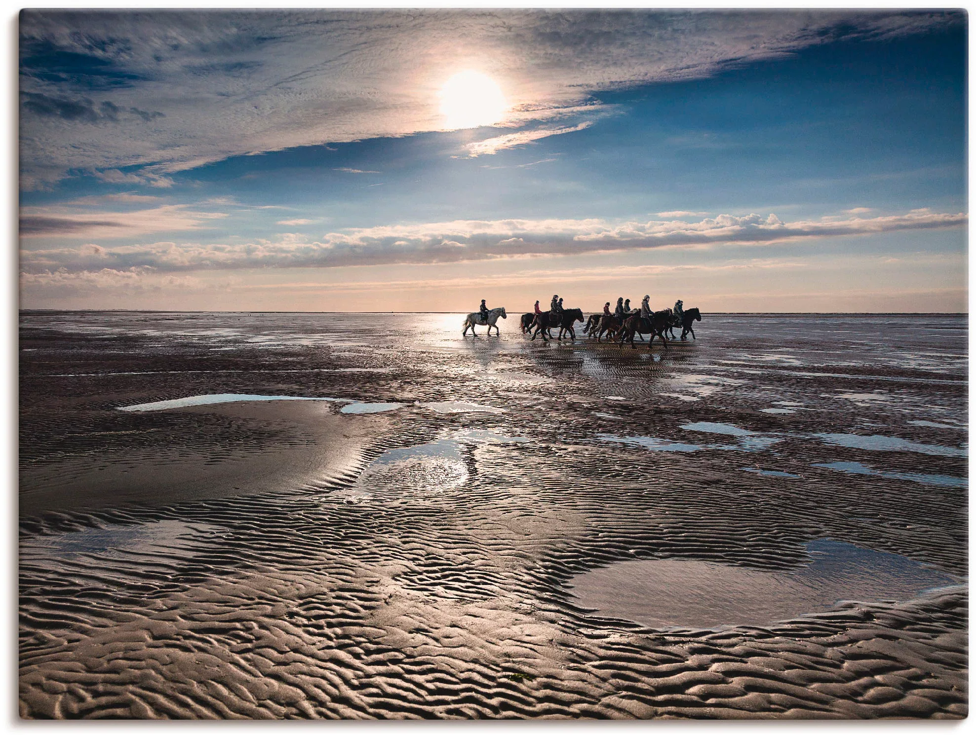 Artland Leinwandbild "Freiheit am Meer", Strand, (1 St.), auf Keilrahmen ge günstig online kaufen