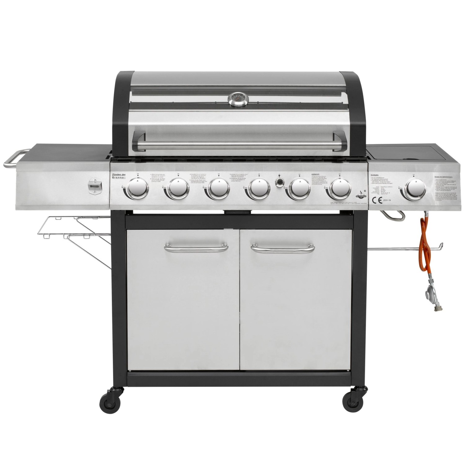 El Fuego Gasgrill "Long Beach", BxTxH: 161x59,5x121 cm günstig online kaufen