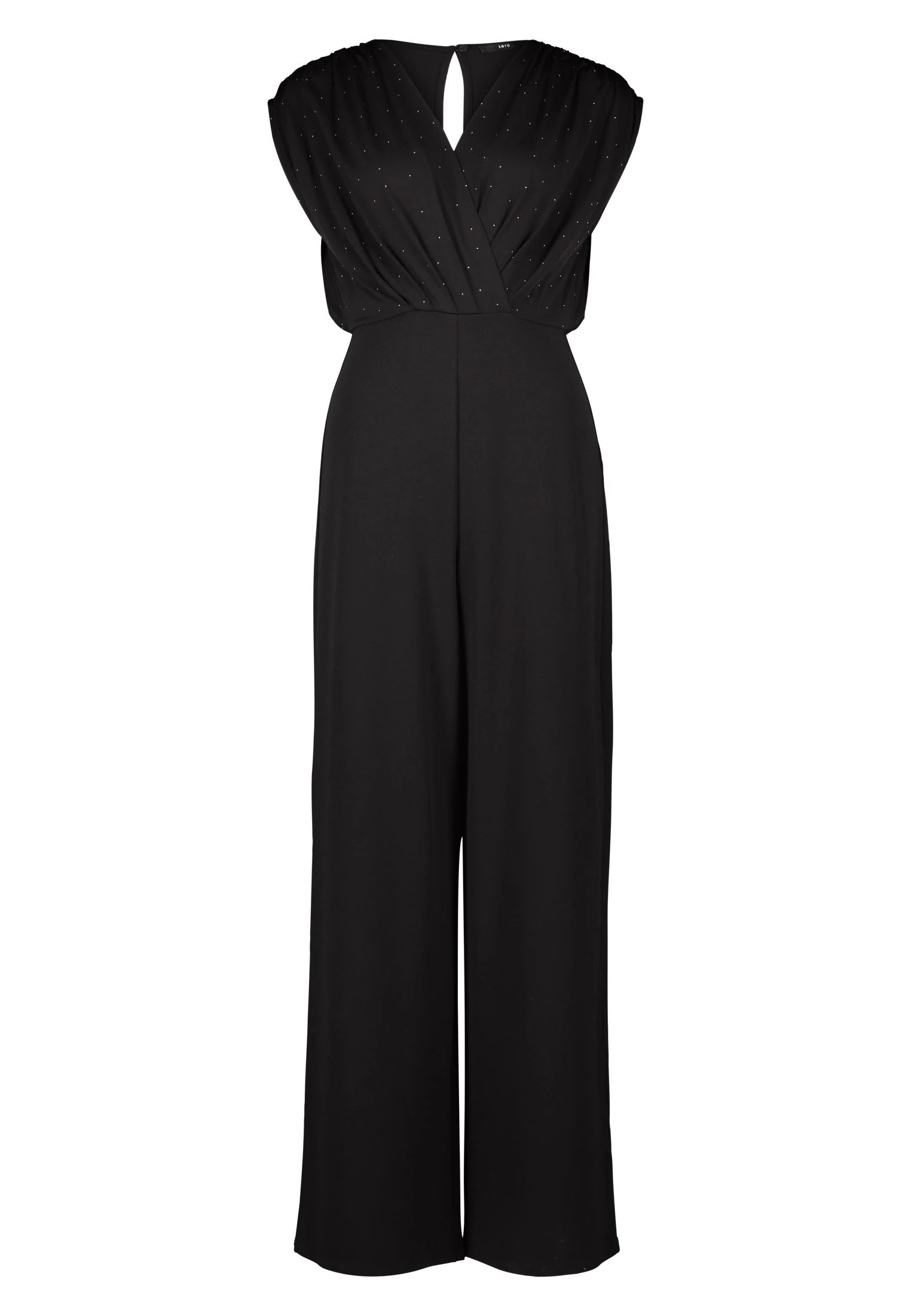 Zero Overall "zero Jumpsuit mit Glitzersteinchen", (1 tlg.), Wickeldesign günstig online kaufen