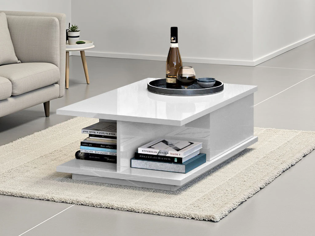 Places of Style Couchtisch »Piano«, UV lackiert, Wohnzimmer Tisch mit Schub günstig online kaufen