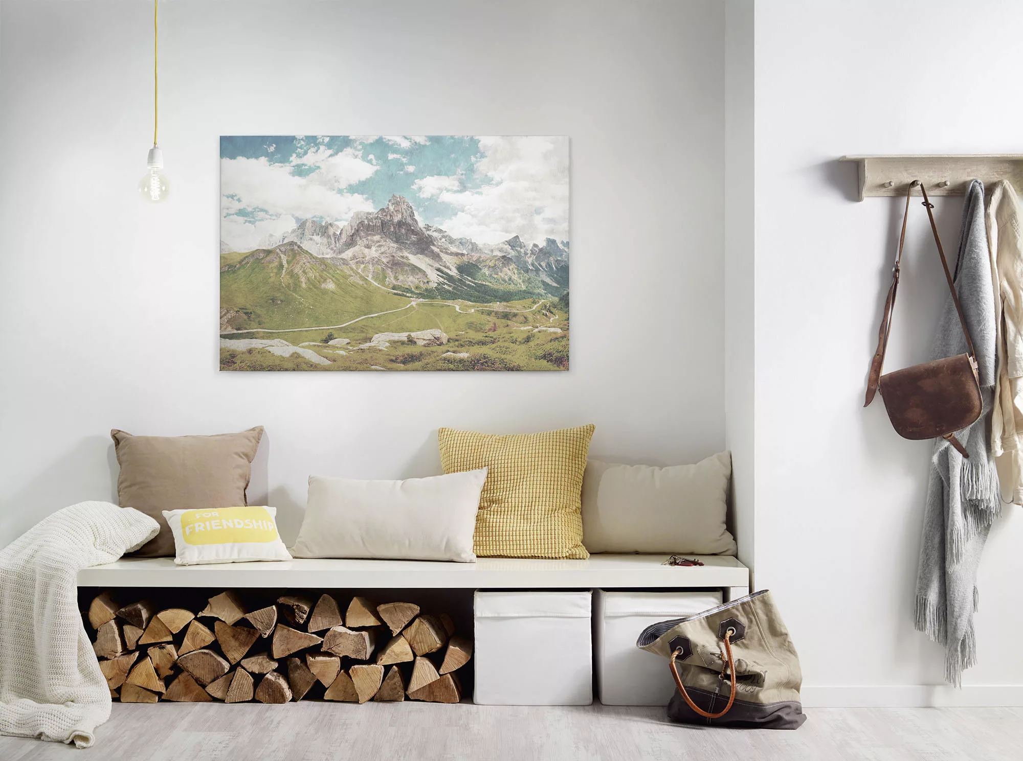 A.S. Création Leinwandbild "dolomiti", Berge, (1 St.), Keilrahmen Bild Land günstig online kaufen