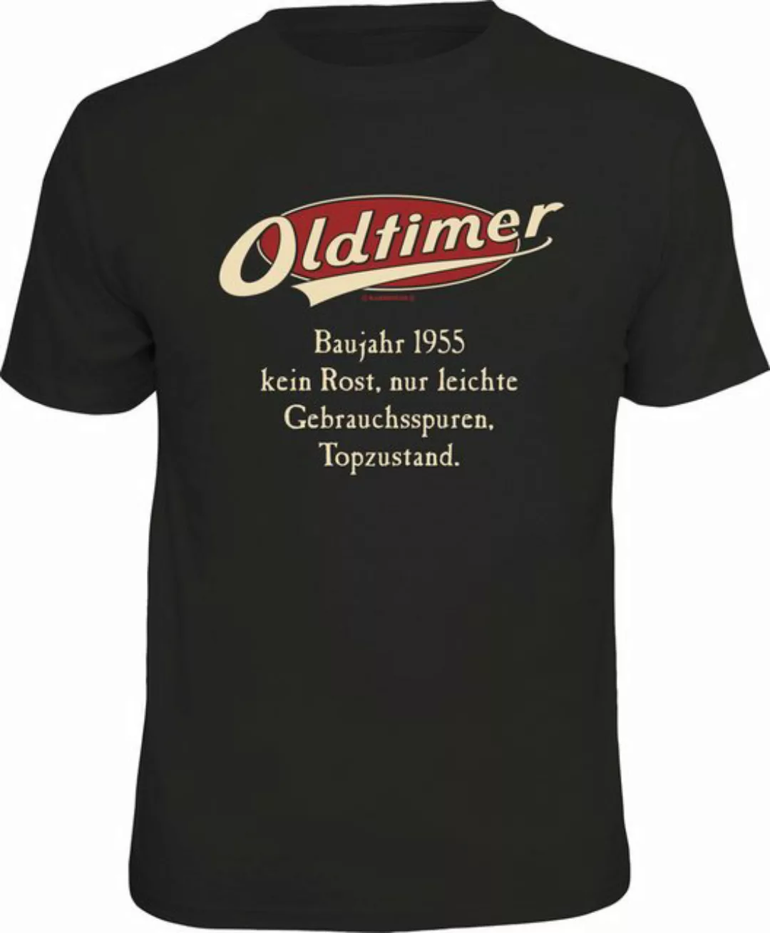 RAHMENLOS® T-Shirt zum Geburtstag - Oldtimer Baujahr 1955 günstig online kaufen