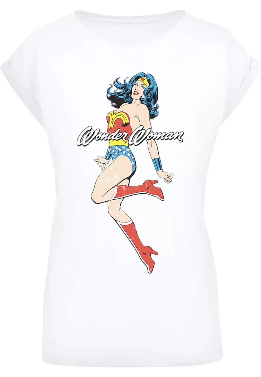 F4NT4STIC T-Shirt DC Comics Wonder Woman Jump Print günstig online kaufen