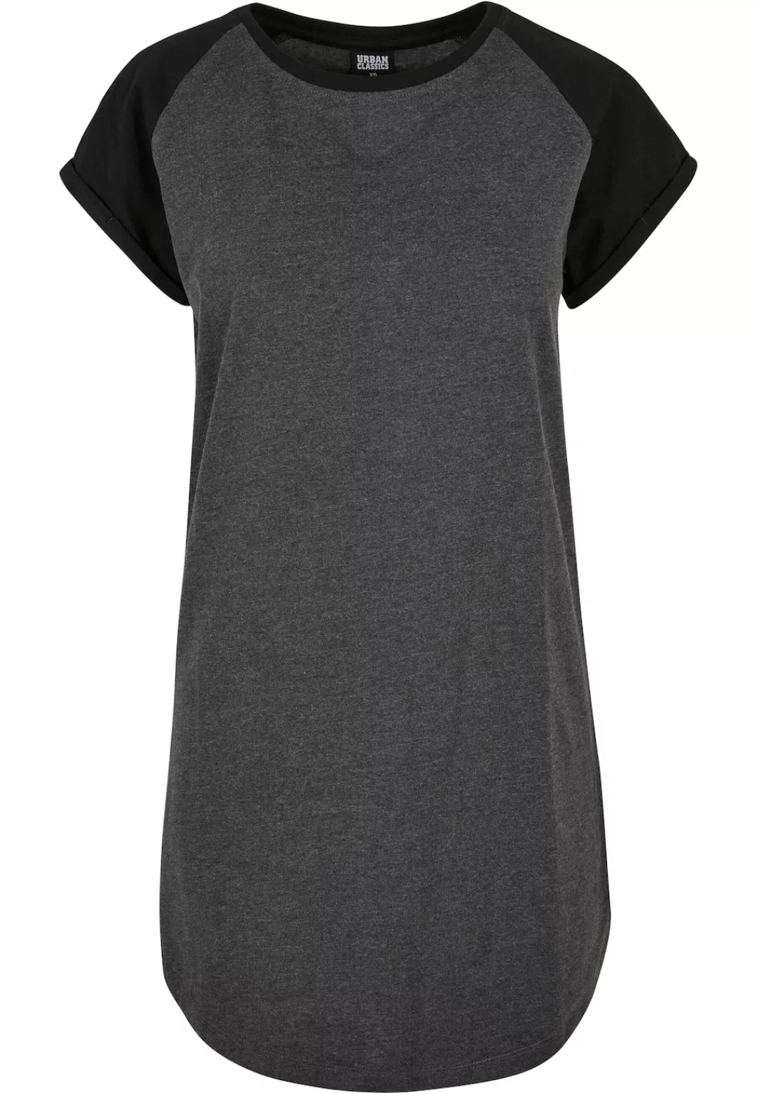 URBAN CLASSICS Shirtkleid "Urban Classics Damen Ladies Contrast Raglan Tee günstig online kaufen