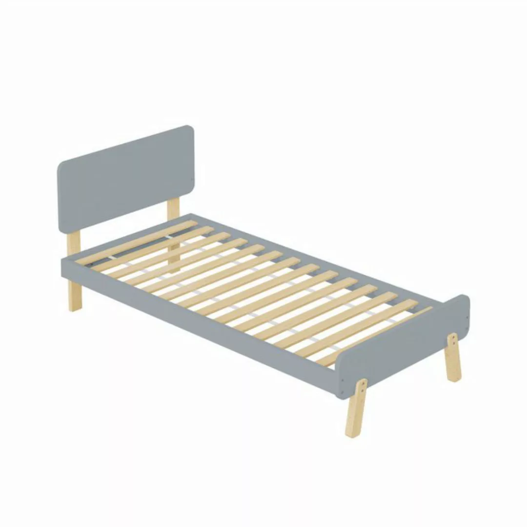 autolock Kinderbett Kinderbett 90 x 190,Holzbett Einzelbett aus Massivholz günstig online kaufen