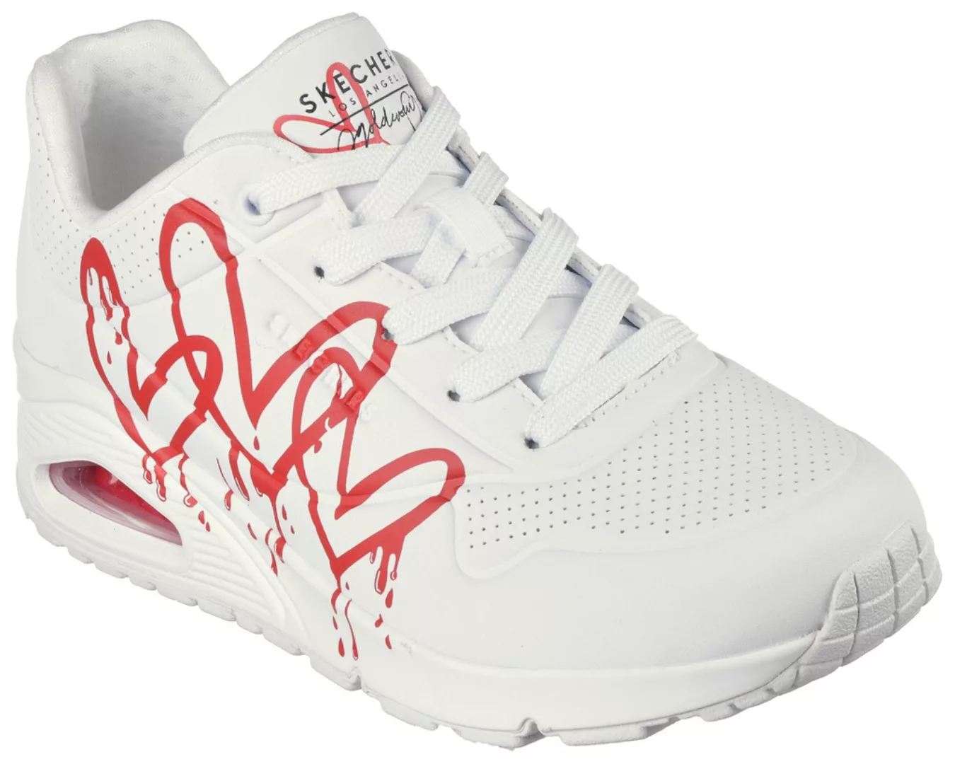 Skechers Sneaker "UNO DRIPPING IN LOVE", mit Herzen-Graffity-Print, Freizei günstig online kaufen