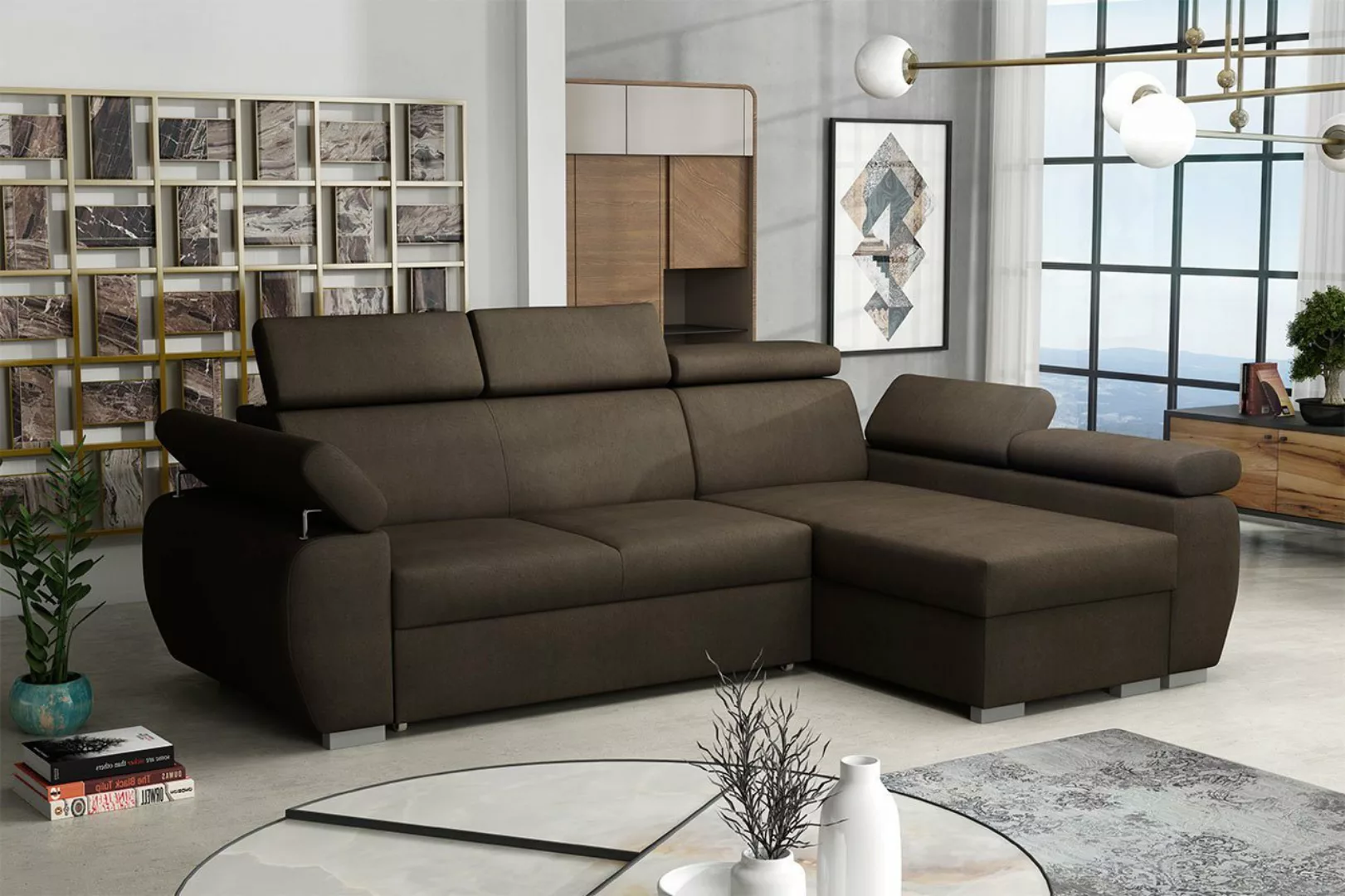 MIRJAN24 Ecksofa Boston Mini, mit Bettkasten und Schlaffunktion, mit Einste günstig online kaufen