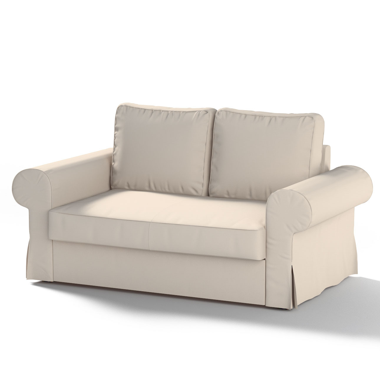 Bezug für Backabro 2-Sitzer Sofa ausklappbar, naturweiß, Bezug für Backabro günstig online kaufen