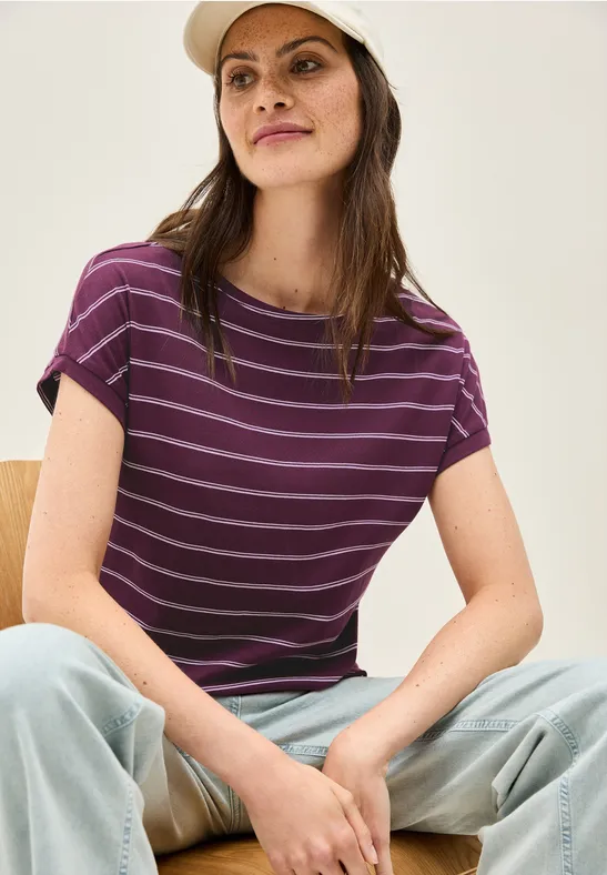 Softes T-Shirt mit Streifen günstig online kaufen