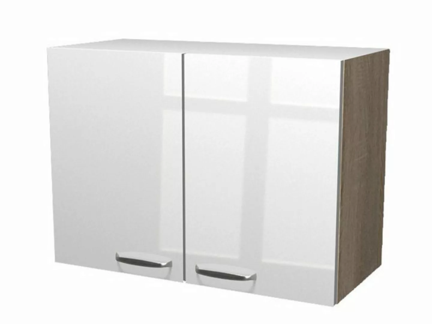 Flex-Well Hängeschrank Hängeschrank Küche - 80 cm breit - Hochglanz Weiß So günstig online kaufen