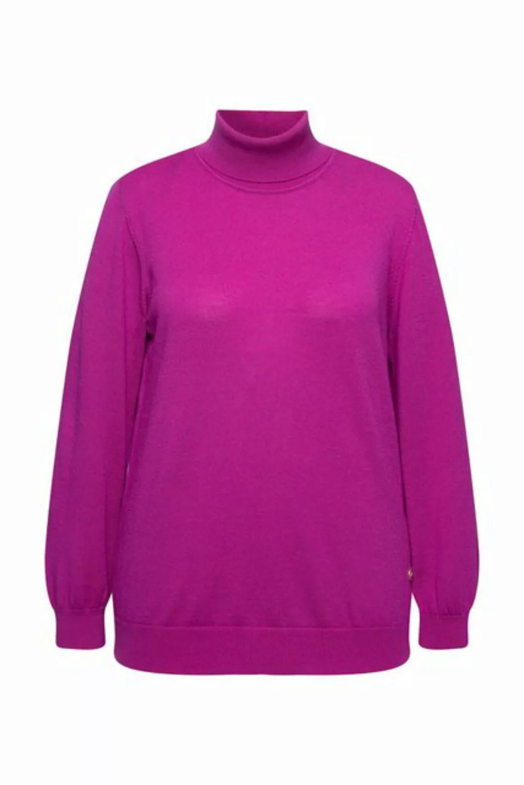 Ulla Popken Rollkragenpullover Rollkragen Pullover Merinowolle Classic Fit günstig online kaufen