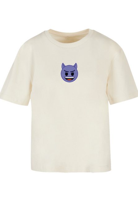 emoji couture T-Shirt Evil smiling furry purple face Premium Qualität günstig online kaufen