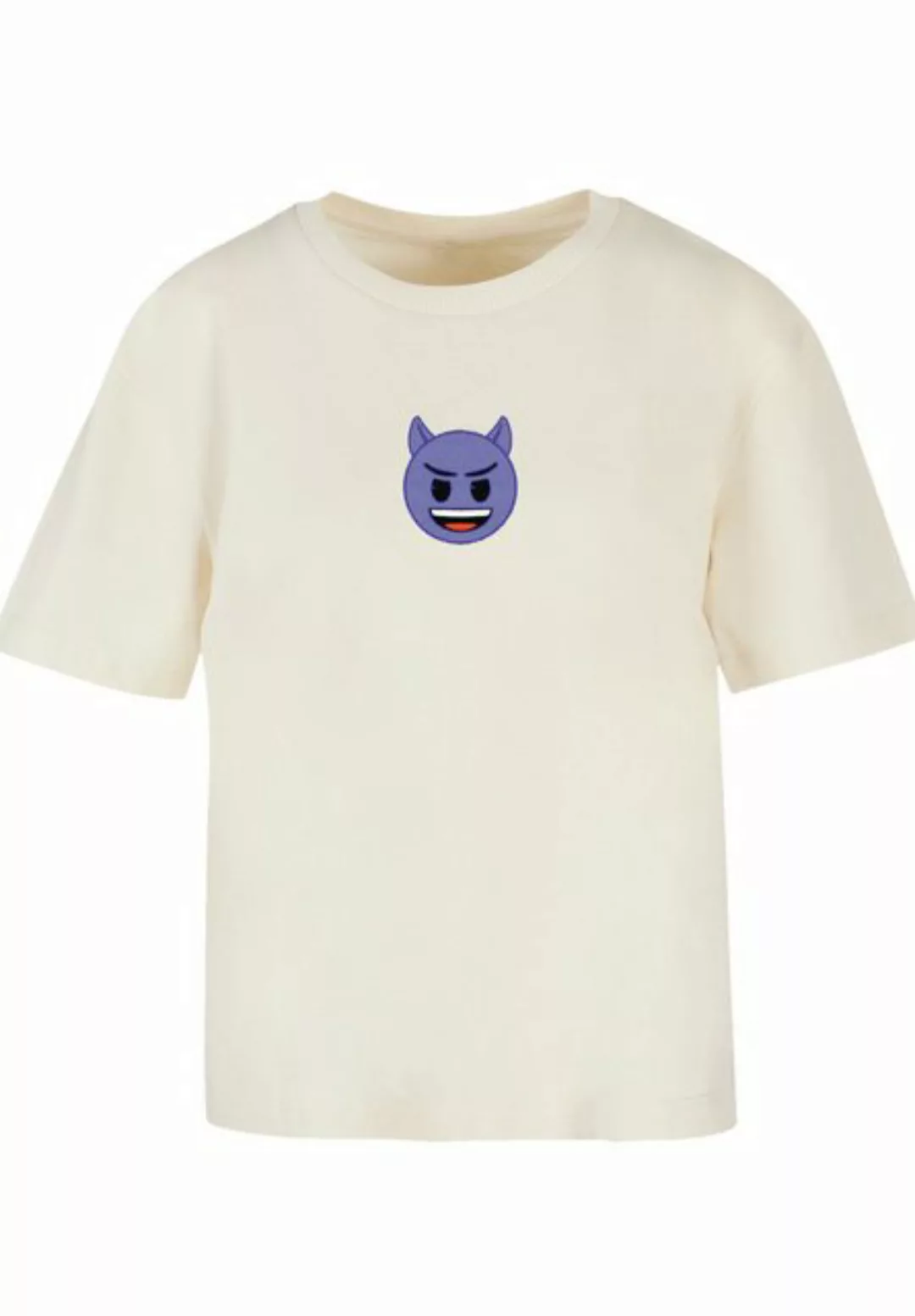 emoji couture T-Shirt Evil smiling furry purple face Premium Qualität günstig online kaufen