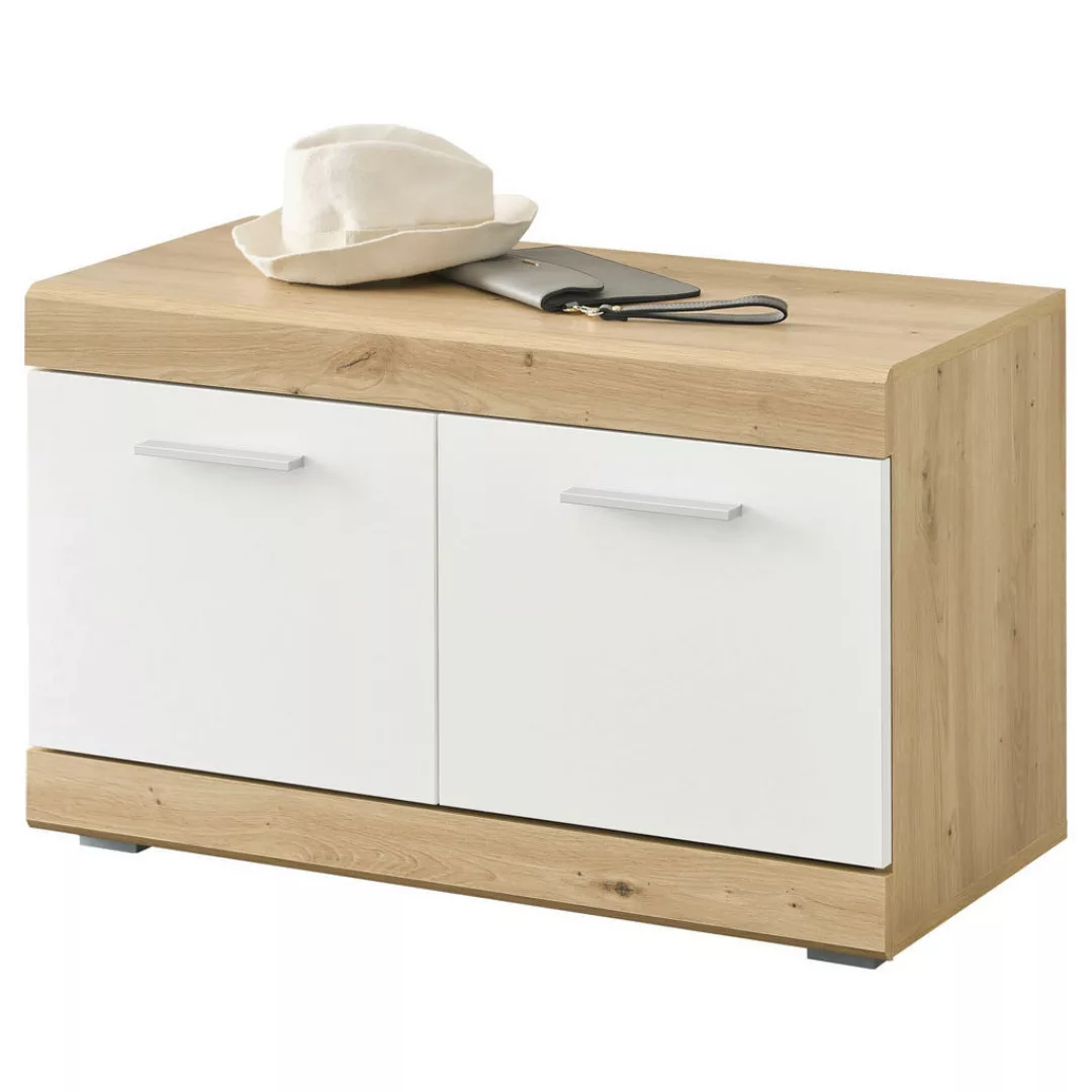 HBZ Sitzbank "Nola Garderobensitzbank, BxHxT 80x49x28 cm", (1 St.), Mit 2 T günstig online kaufen