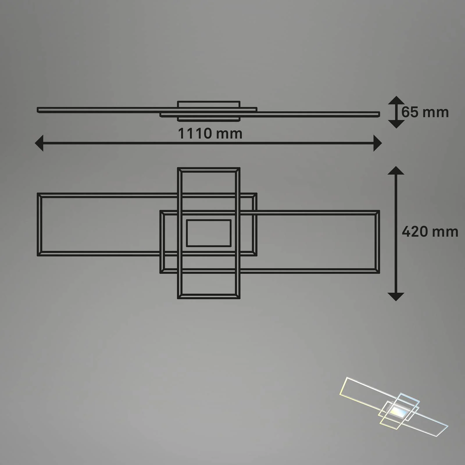 Smarte LED-Deckenleuchte Ram, alufarben, CCT, Fernbedienung günstig online kaufen