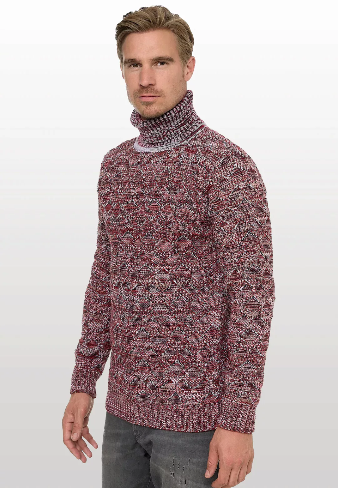 Rusty Neal Strickpullover, mit angesagtem Karo-Design günstig online kaufen