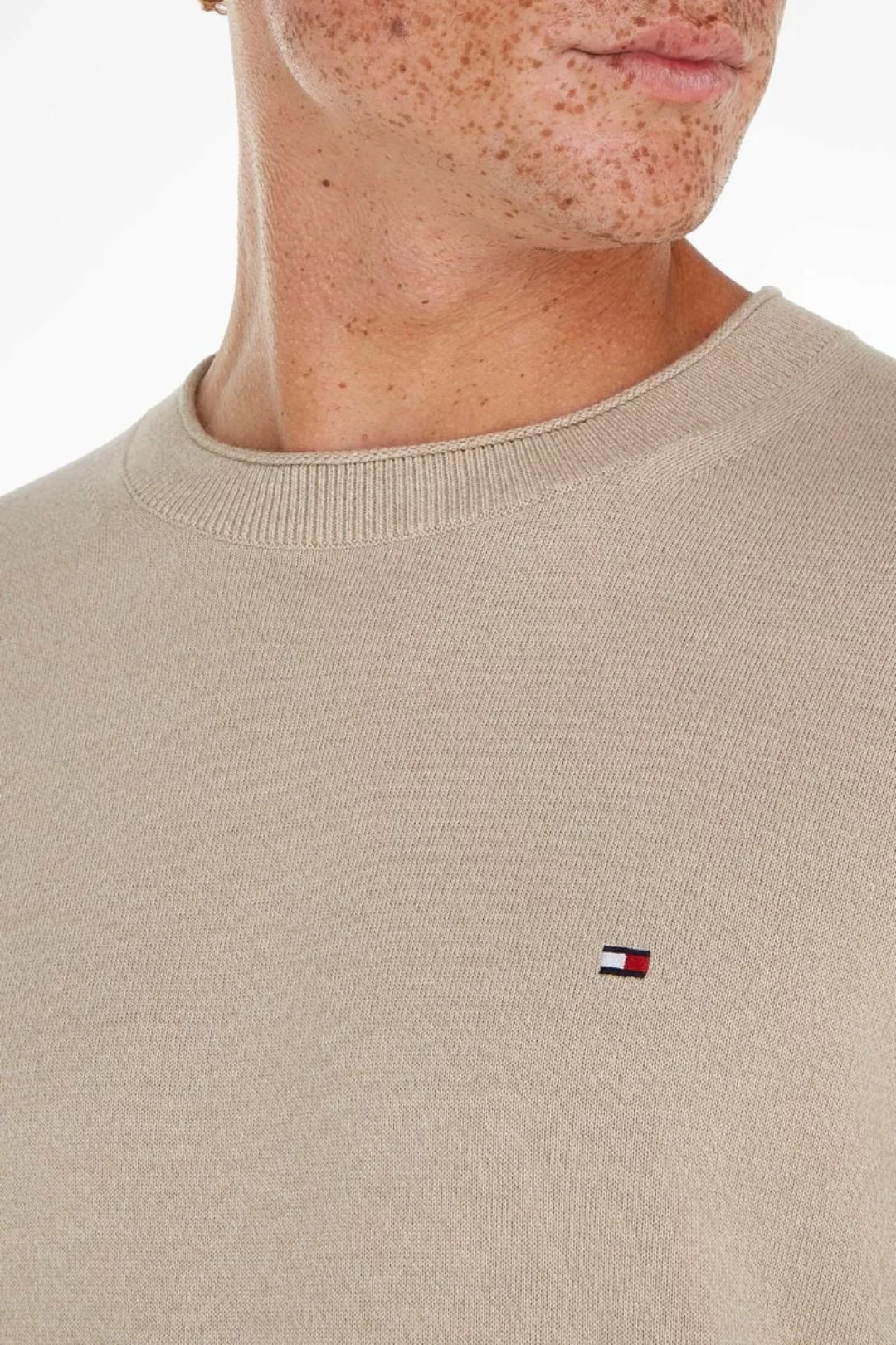 Tommy Hilfiger Rundhalspullover MOULINE ORGANIC COTTON C NECK günstig online kaufen