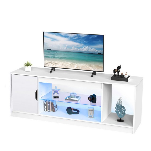 oyajia TV-Schrank Fernsehkommode, 148 cm TV Schrank, mit 16 Farben LED Bele günstig online kaufen