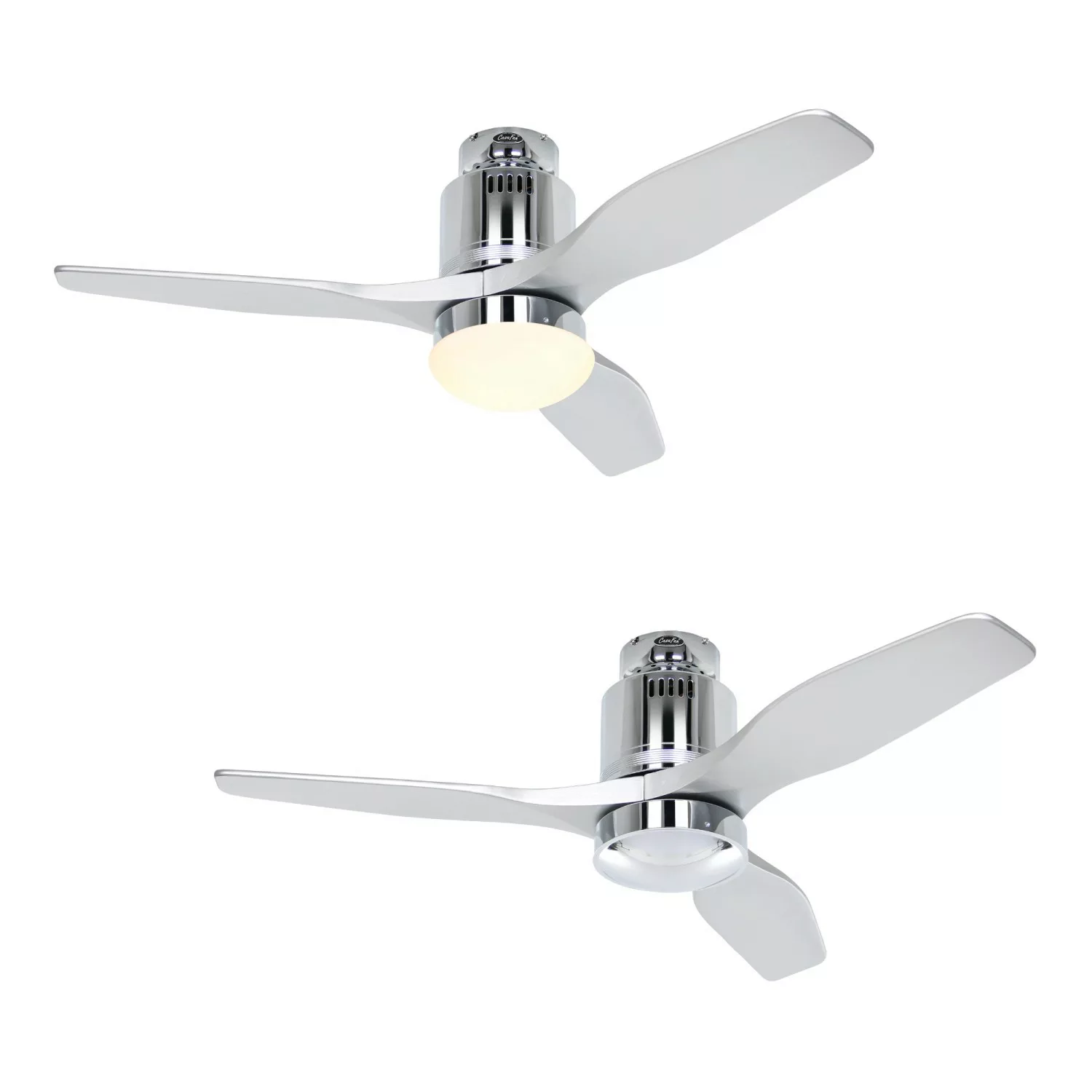 CASAFAN Energiespar Deckenventilator Aerodynamix Eco 112 cm Chrom Glänzend günstig online kaufen