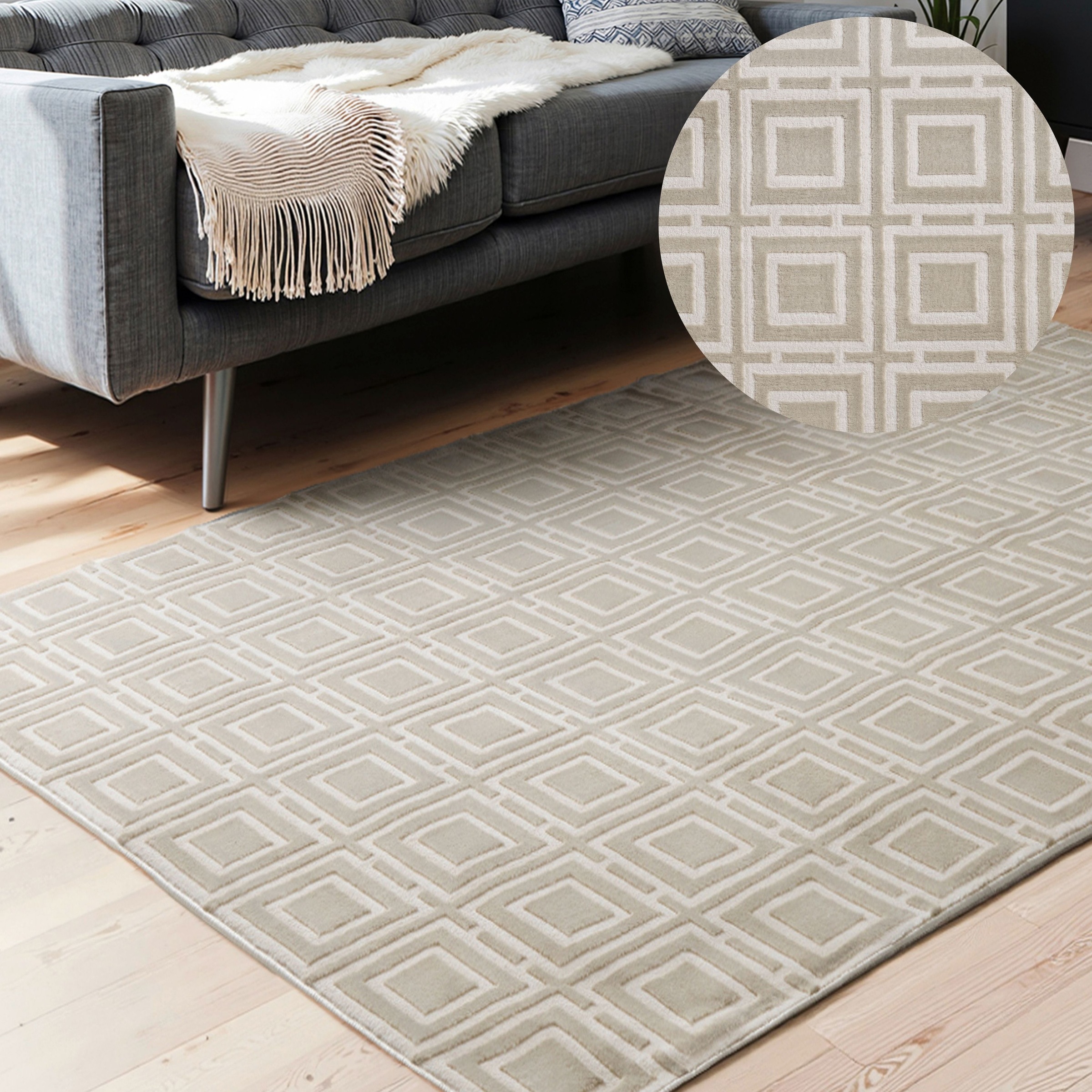 ELLE DECORATION Designteppich »Howlite«, rechteckig, 9 mm Höhe, Wohnzimmer, günstig online kaufen