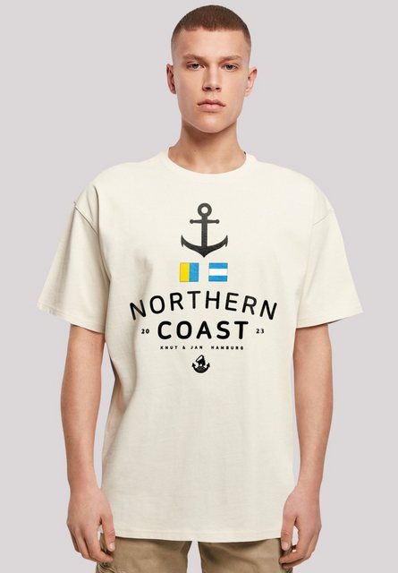 F4NT4STIC T-Shirt "Nordsee Nordic Coast Knut & Jan Hamburg", Print günstig online kaufen