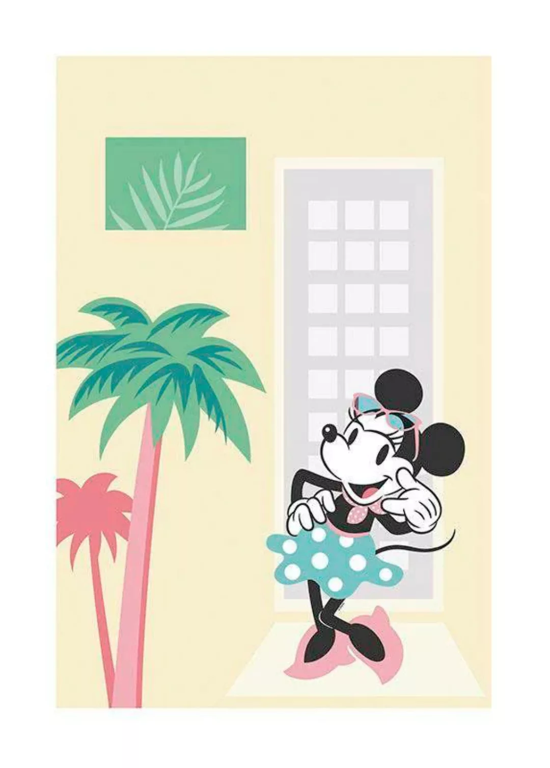 Komar Poster »Minnie Mouse Palms«, Disney, (1 St.), Kinderzimmer, Schlafzim günstig online kaufen