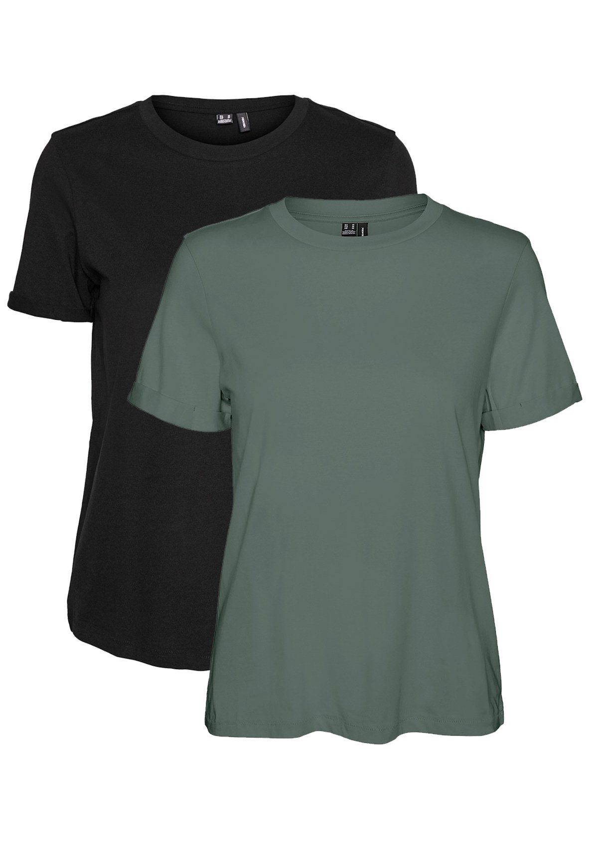 Vero Moda T-Shirt (2-tlg) VMPAULA S/S günstig online kaufen