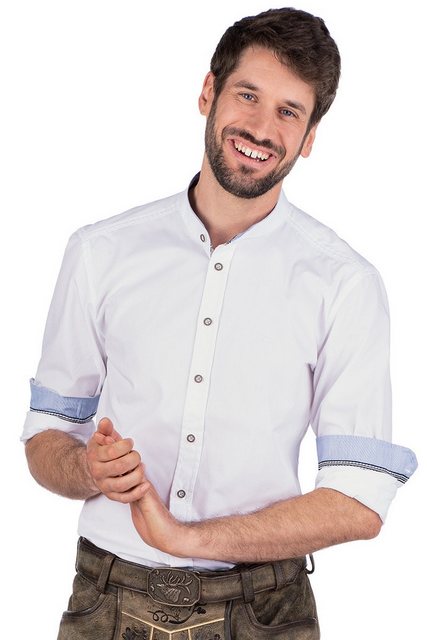 Spieth & Wensky Trachtenhemd Trachtenhemd - AKI - weiß/hellblau günstig online kaufen