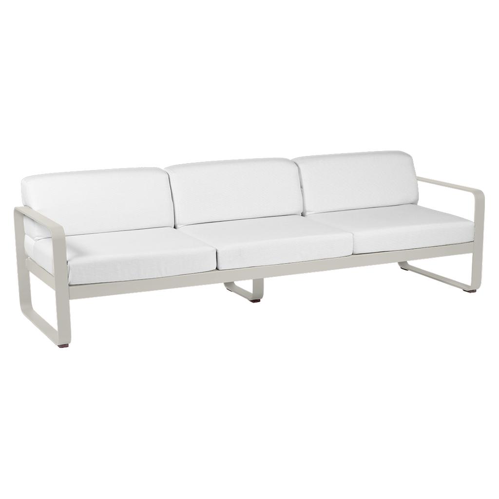 Bellevie 3-Sitzer Lounge-Sofa A5 Lehmgrau 81 Grauweiß günstig online kaufen