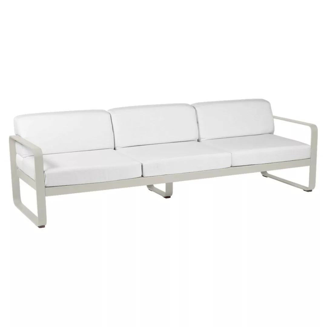 Bellevie 3-Sitzer Lounge-Sofa A5 Lehmgrau 81 Grauweiß günstig online kaufen