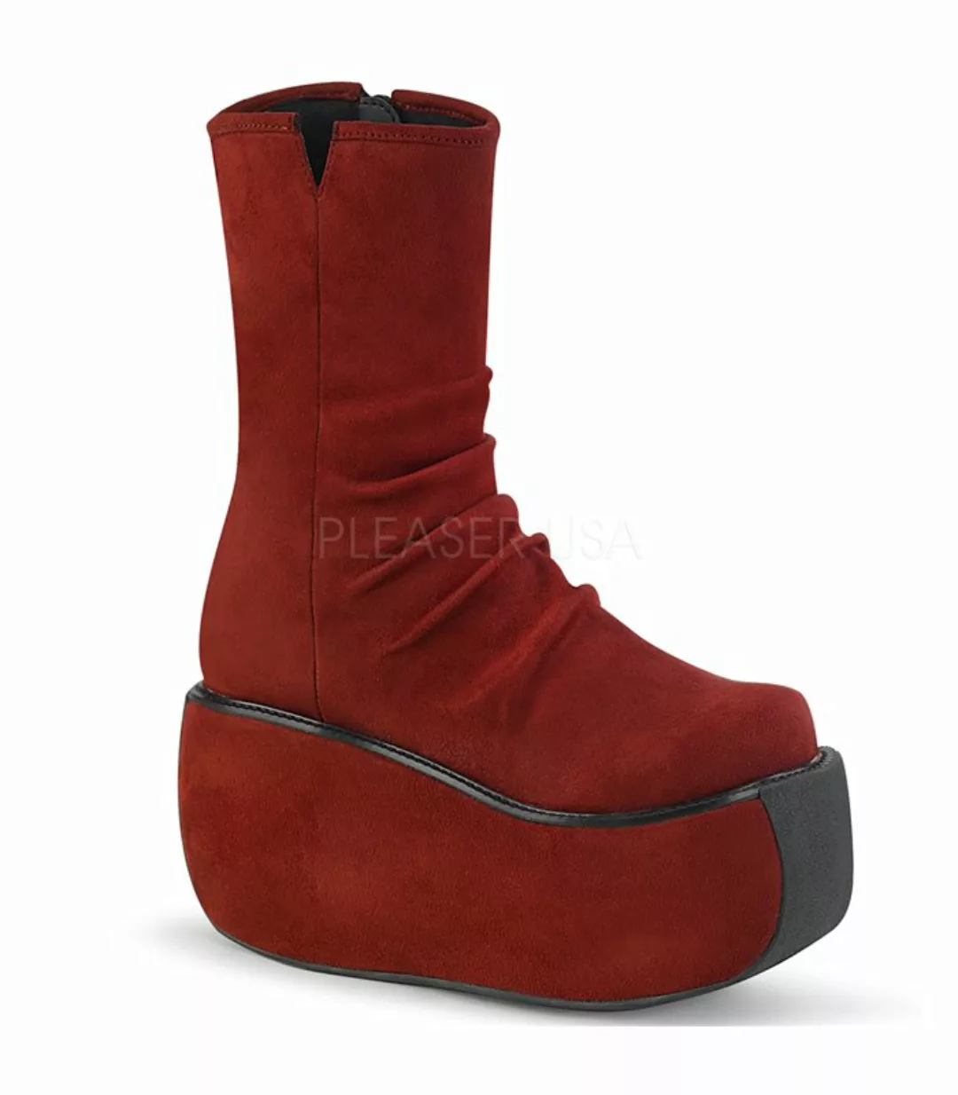 Plateau Stiefel VIOLET-100 Rot (Schuhgröße: EUR 36) günstig online kaufen