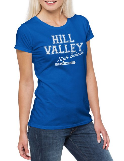 Urban Backwoods Print-Shirt Hill Valley High School II Damen T-Shirt Back T günstig online kaufen