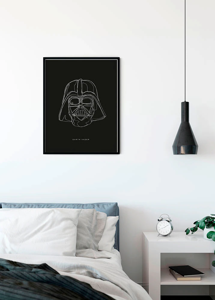 Komar Bild "Star Wars Lines Dark Side Vader", Star Wars, (1 St.), Wandbild günstig online kaufen