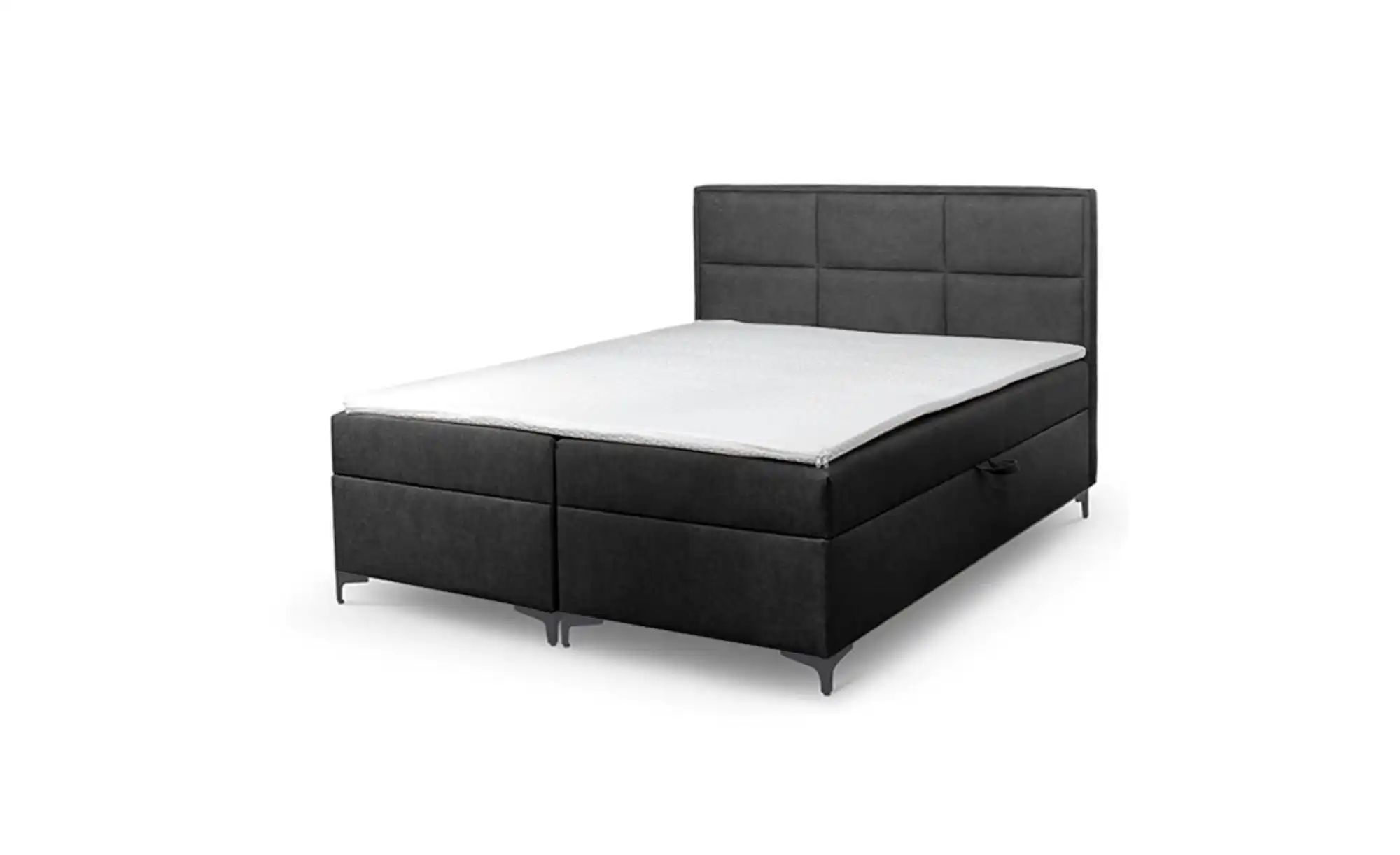 Boxbett mit Bettkasten Vaduz ¦ schwarz ¦ Maße (cm): B: 140 H: 110 Betten > günstig online kaufen