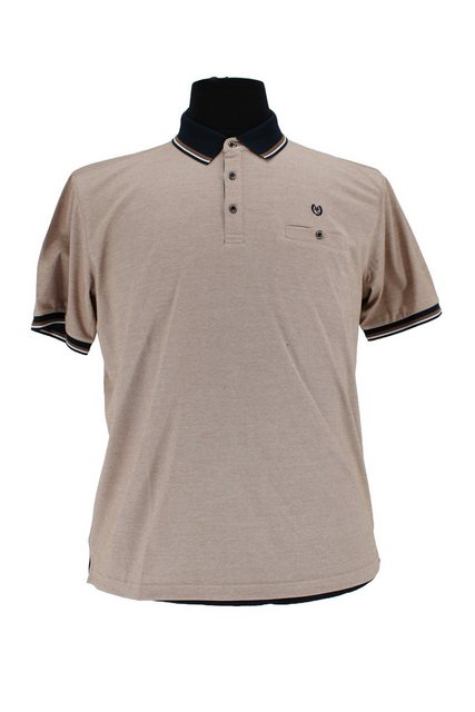 Mode Monte Carlo Poloshirt Polo-Shirt Knopf Camel günstig online kaufen