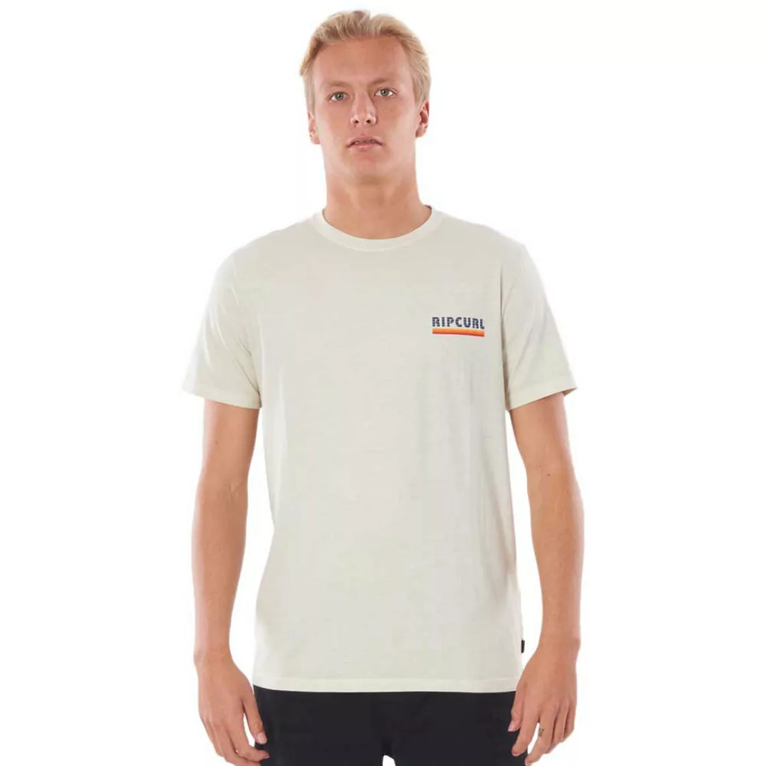 Rip Curl Surf Revival Stripe Kurzärmeliges T-shirt XS Bone günstig online kaufen