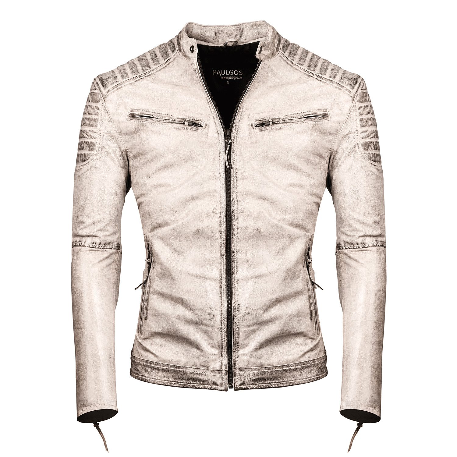 PAULGOS Lederjacke Herren Jacke Übergangsjacke Biker günstig online kaufen