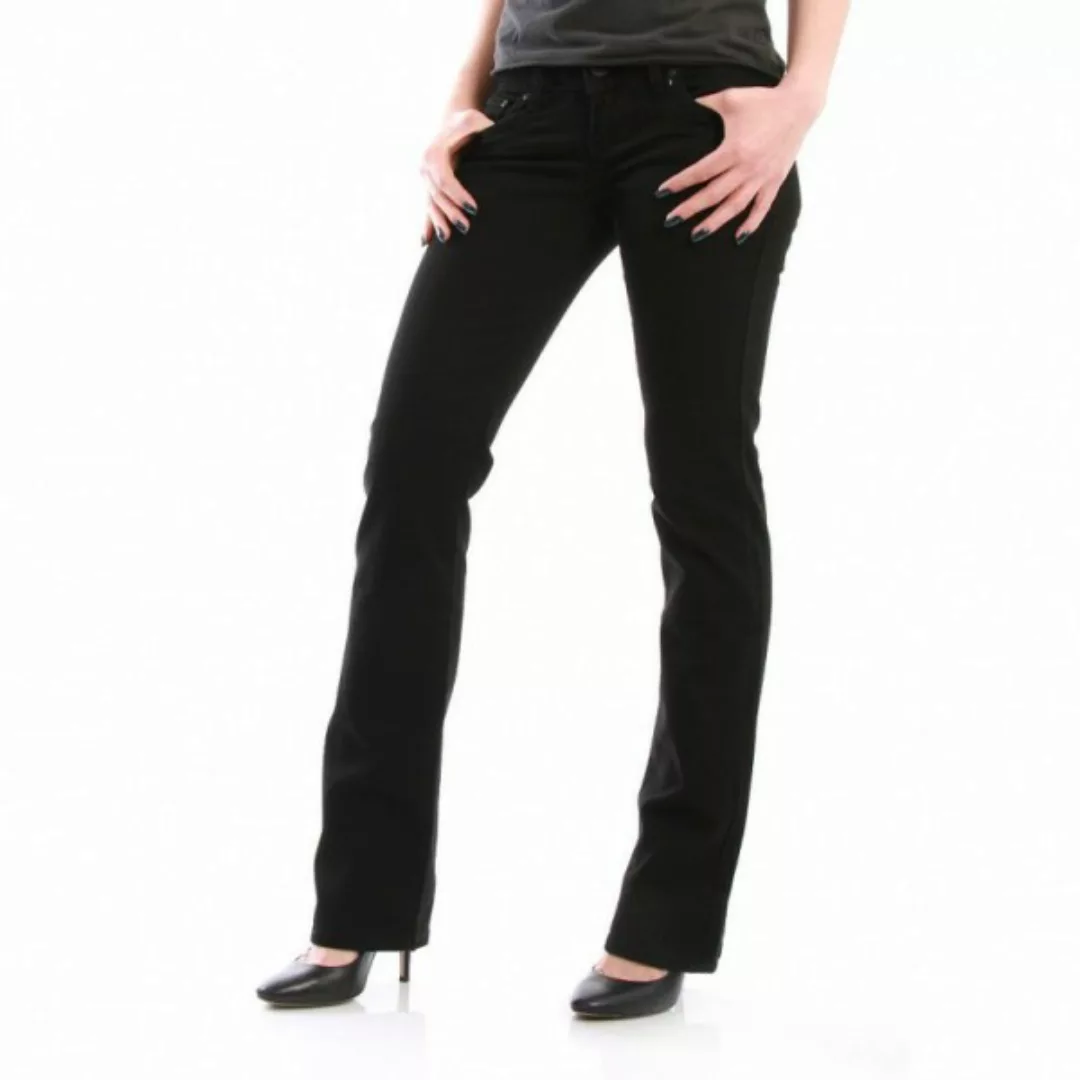 LTB Damen Jeans Valerie - Bootcut - Schwarz - Black günstig online kaufen