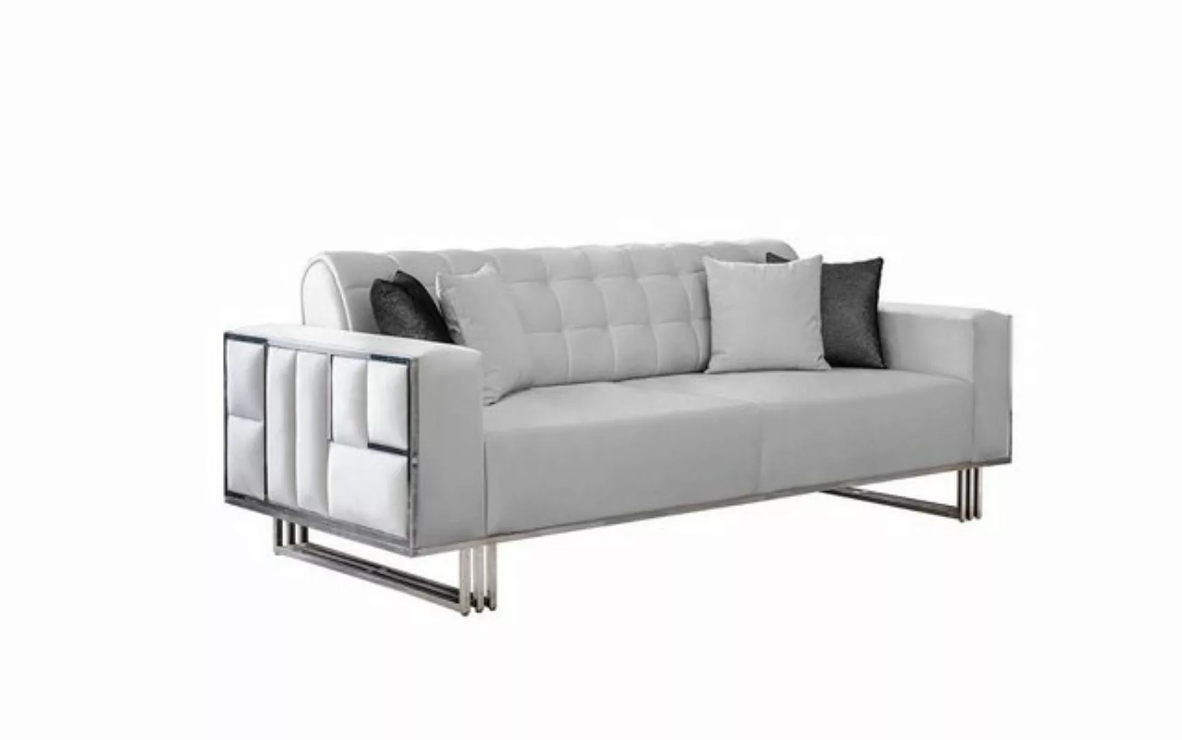 Xlmoebel Big-Sofa Zweisitzer Couch in Weiß mit verstellbaren Multifunktione günstig online kaufen